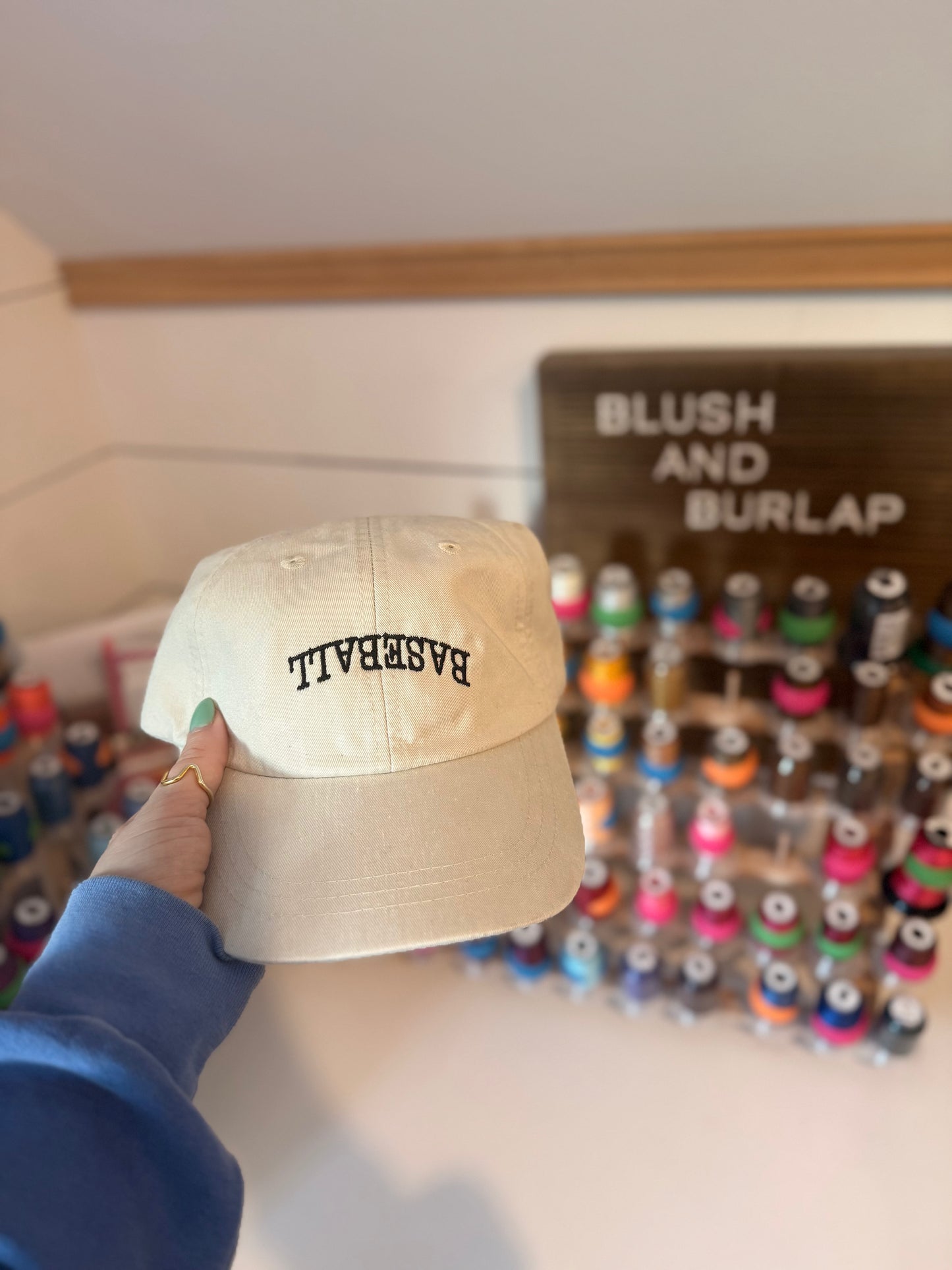 Upside Down Baseball Hat