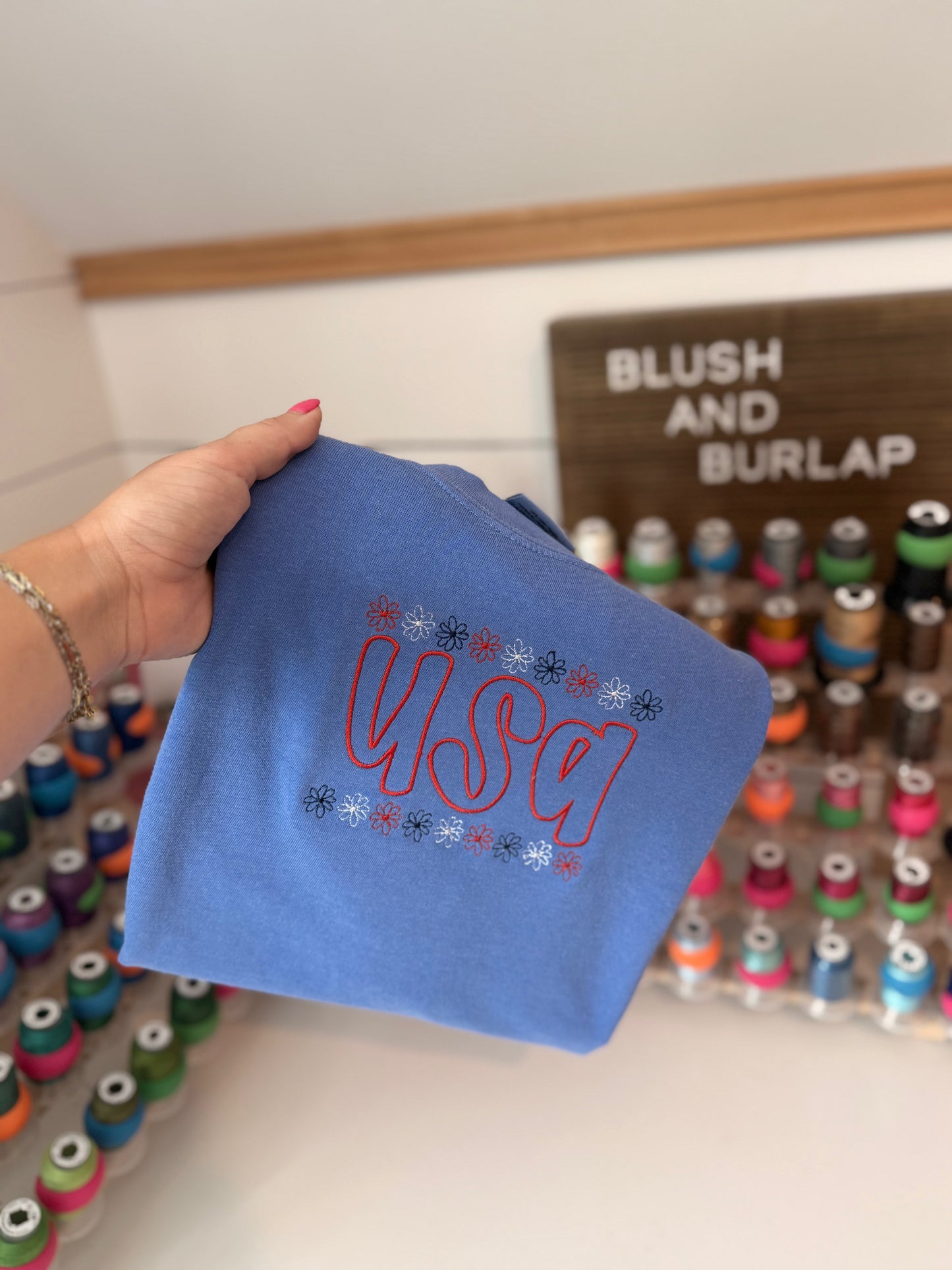 USA Floral (embroidered)