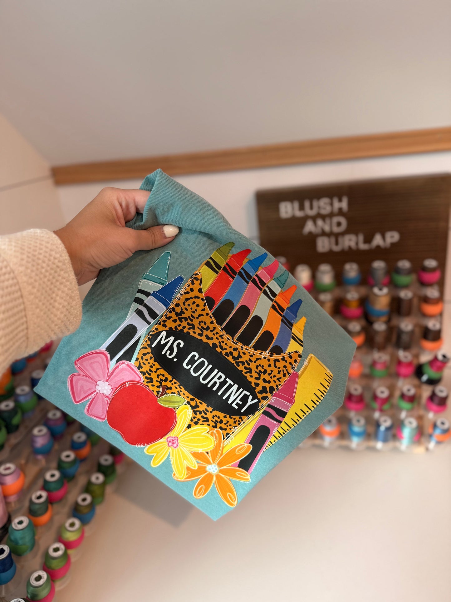 Leopard Crayon Box (Custom)