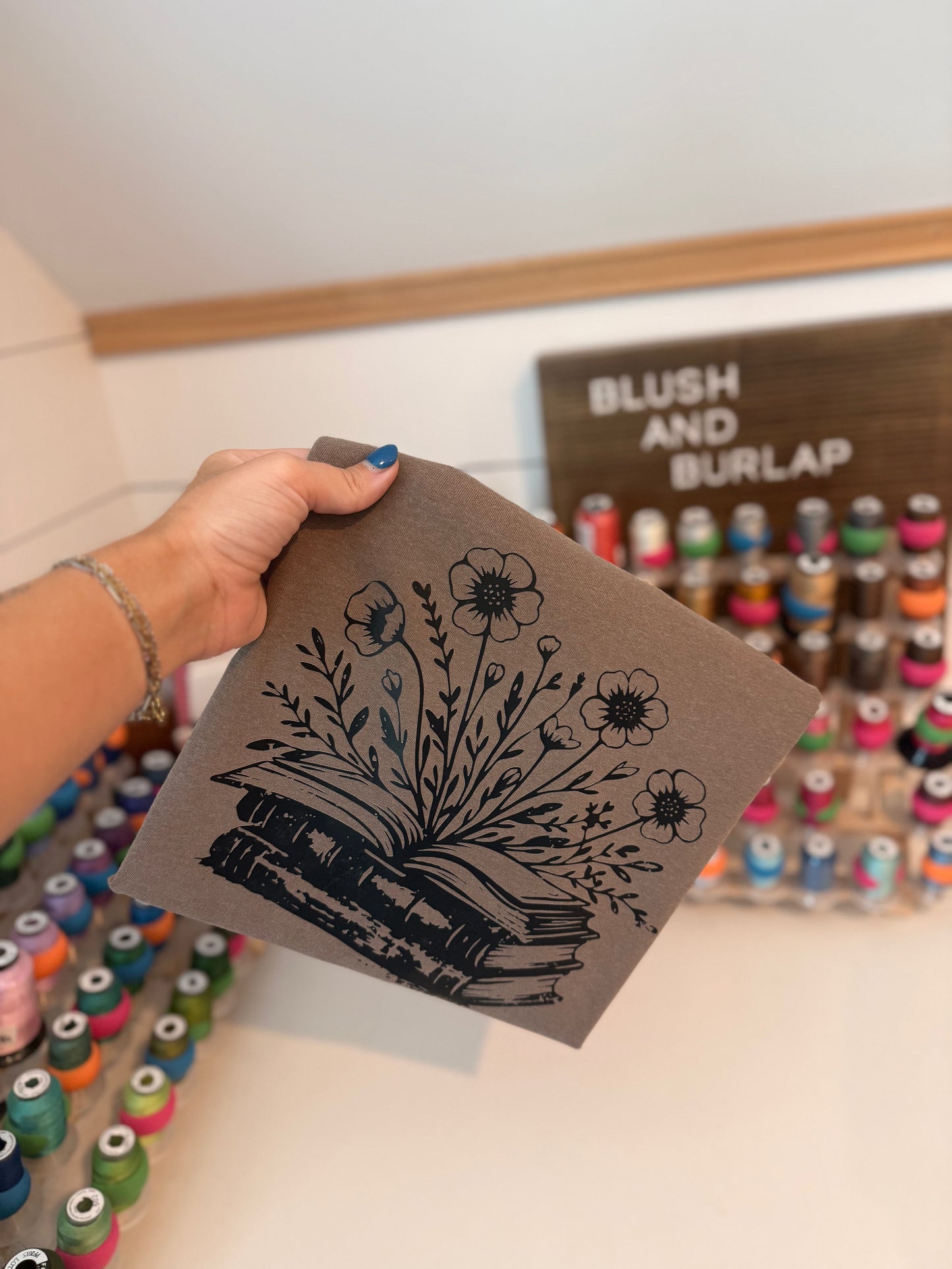Books with Flowers