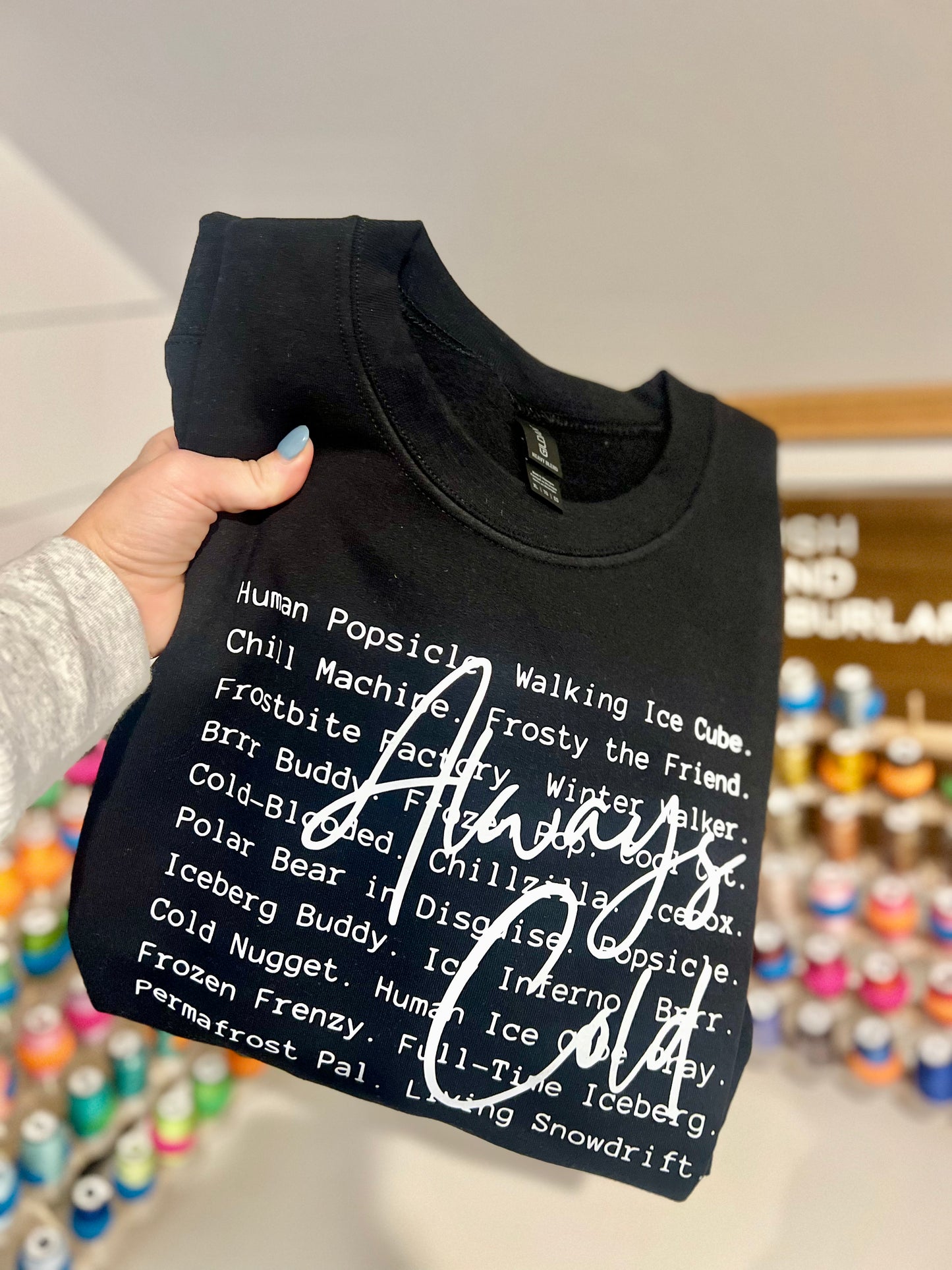 Always Cold Typography