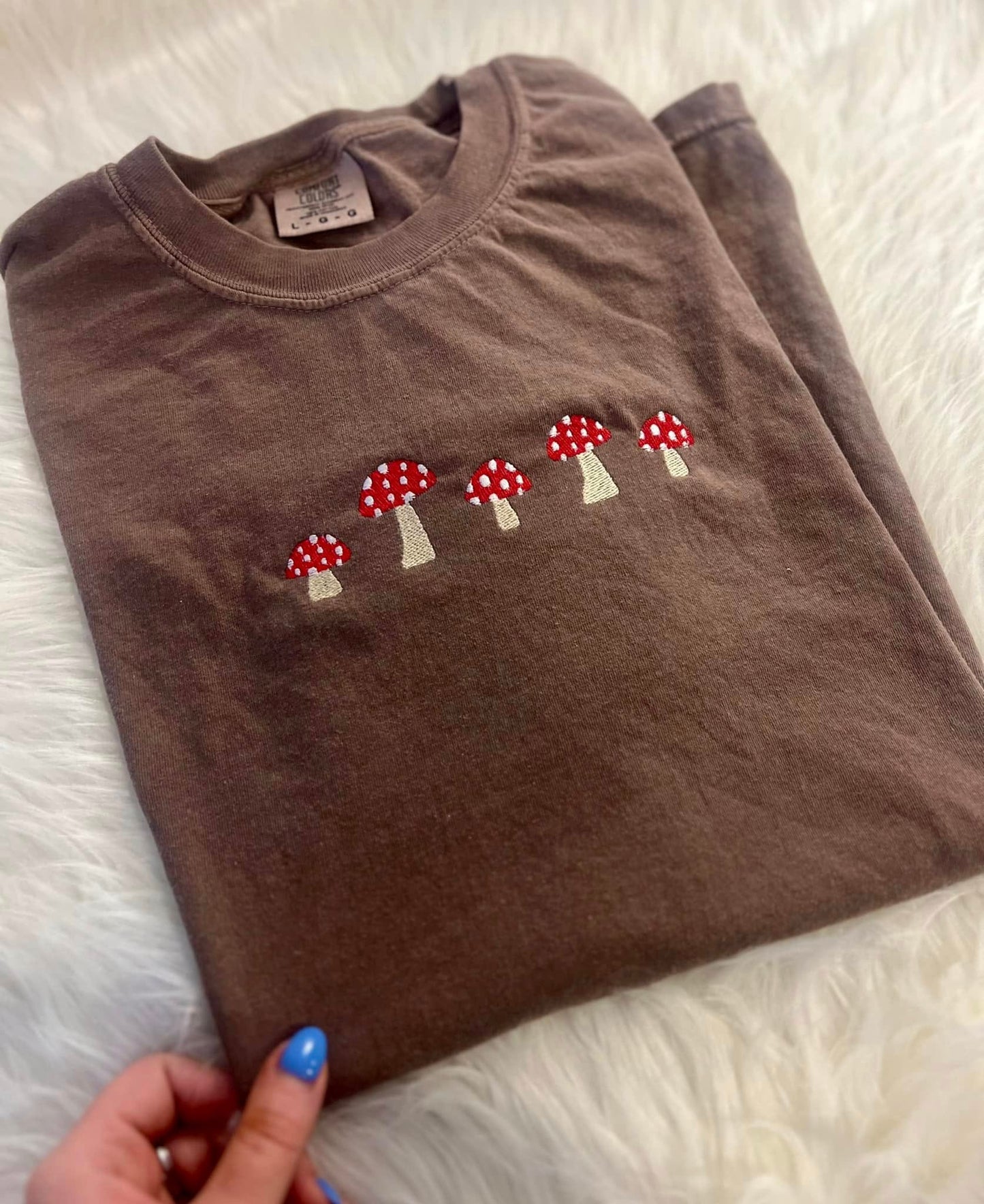 Mushrooms - embroidered