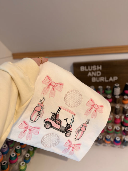 Golf Pink 9 Panel