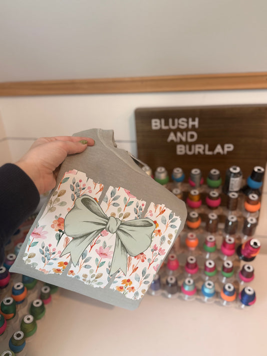 Mint Bow Floral