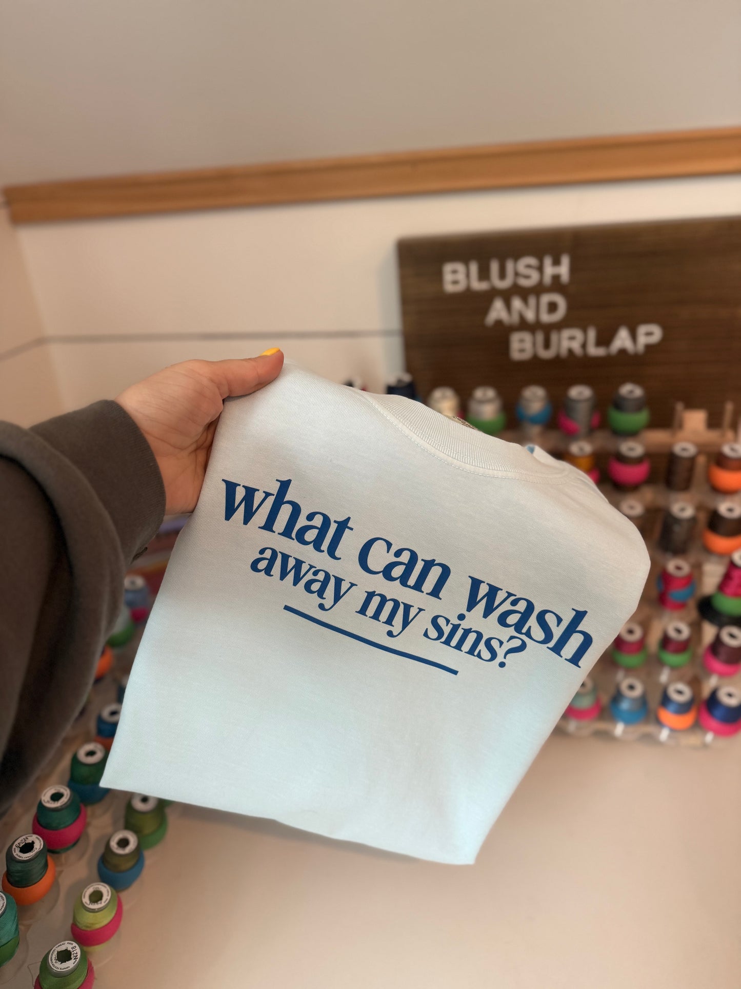 What can wash away my sins?