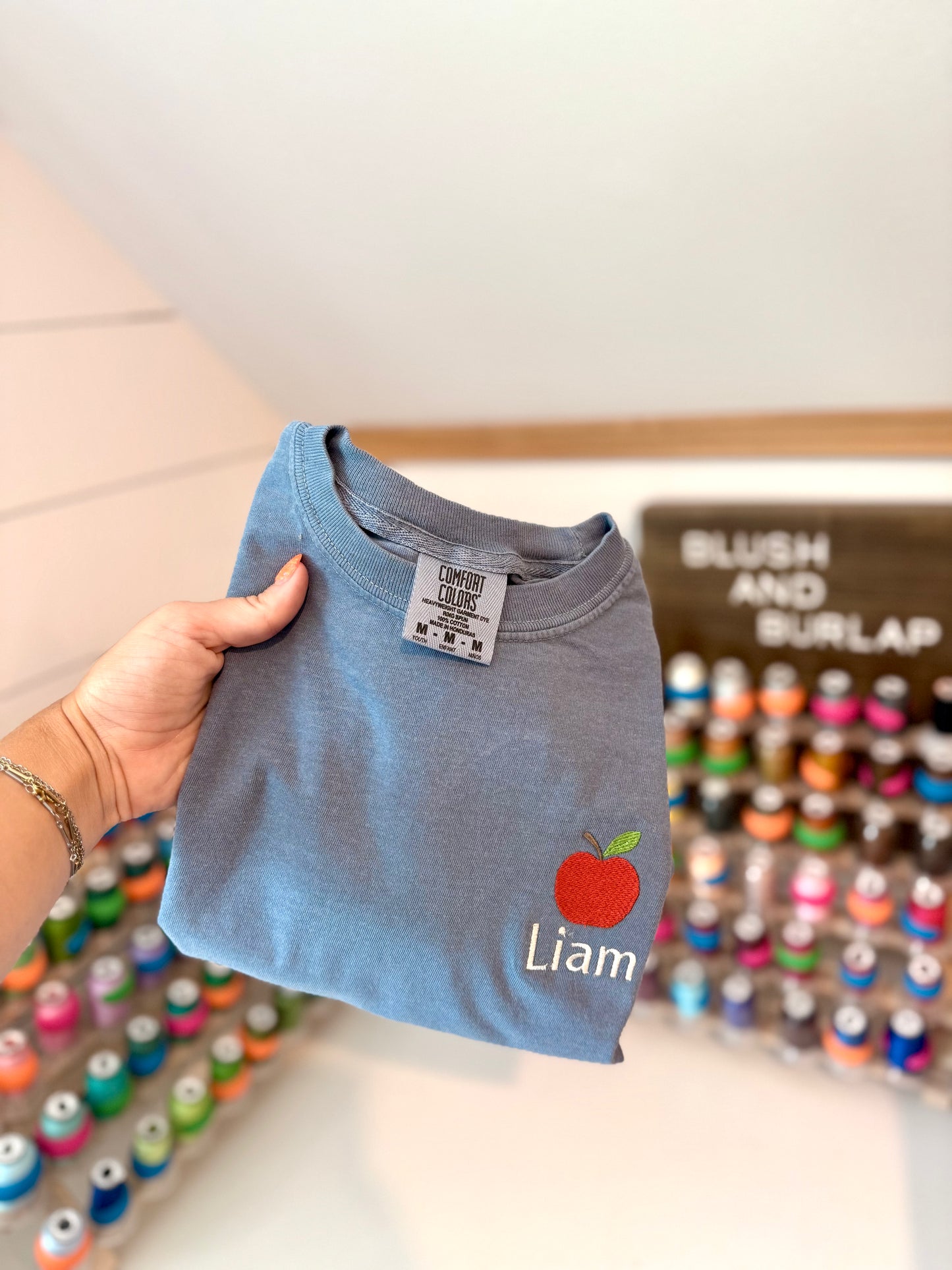 Apple with Name (embroidered)