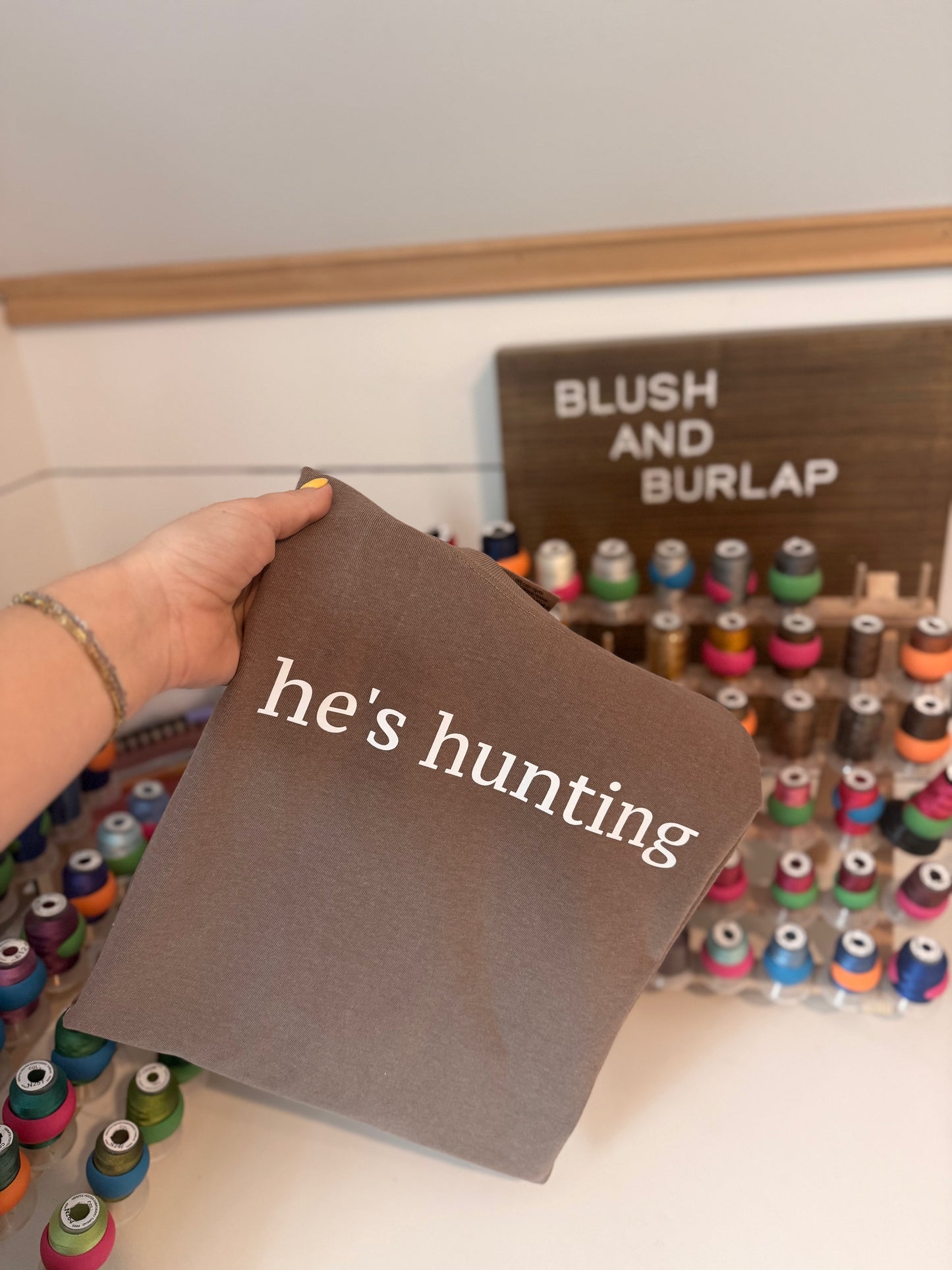 He's Hunting