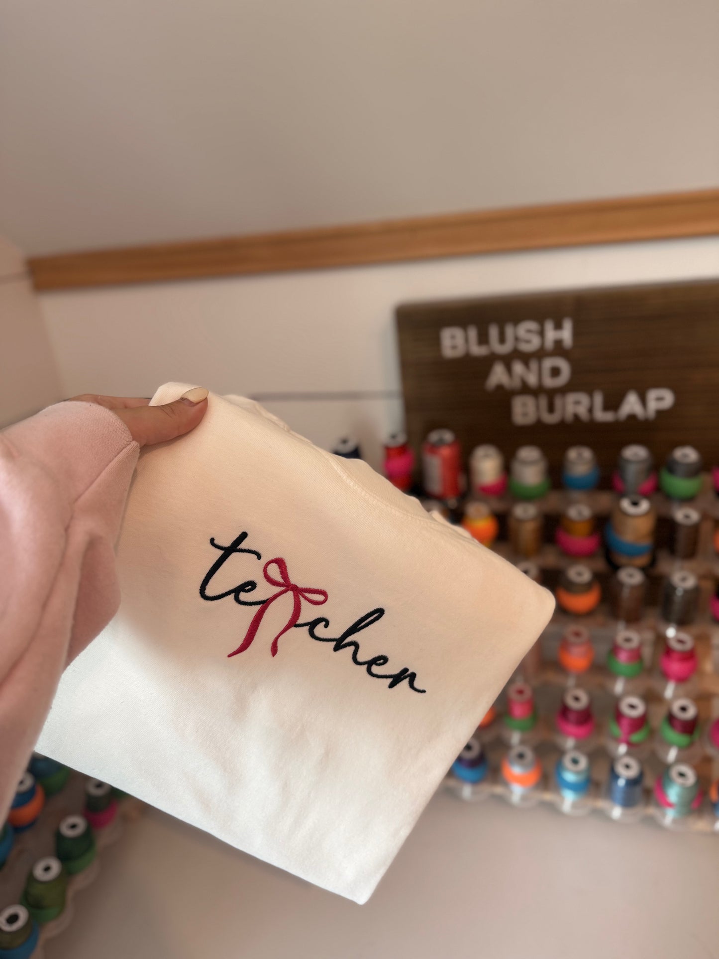 Teacher Bow (embroidered)