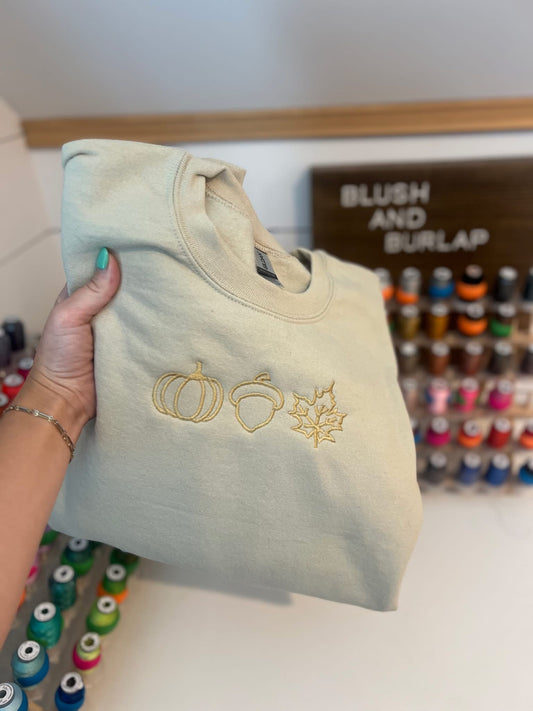 Fall Icons (embroidered)