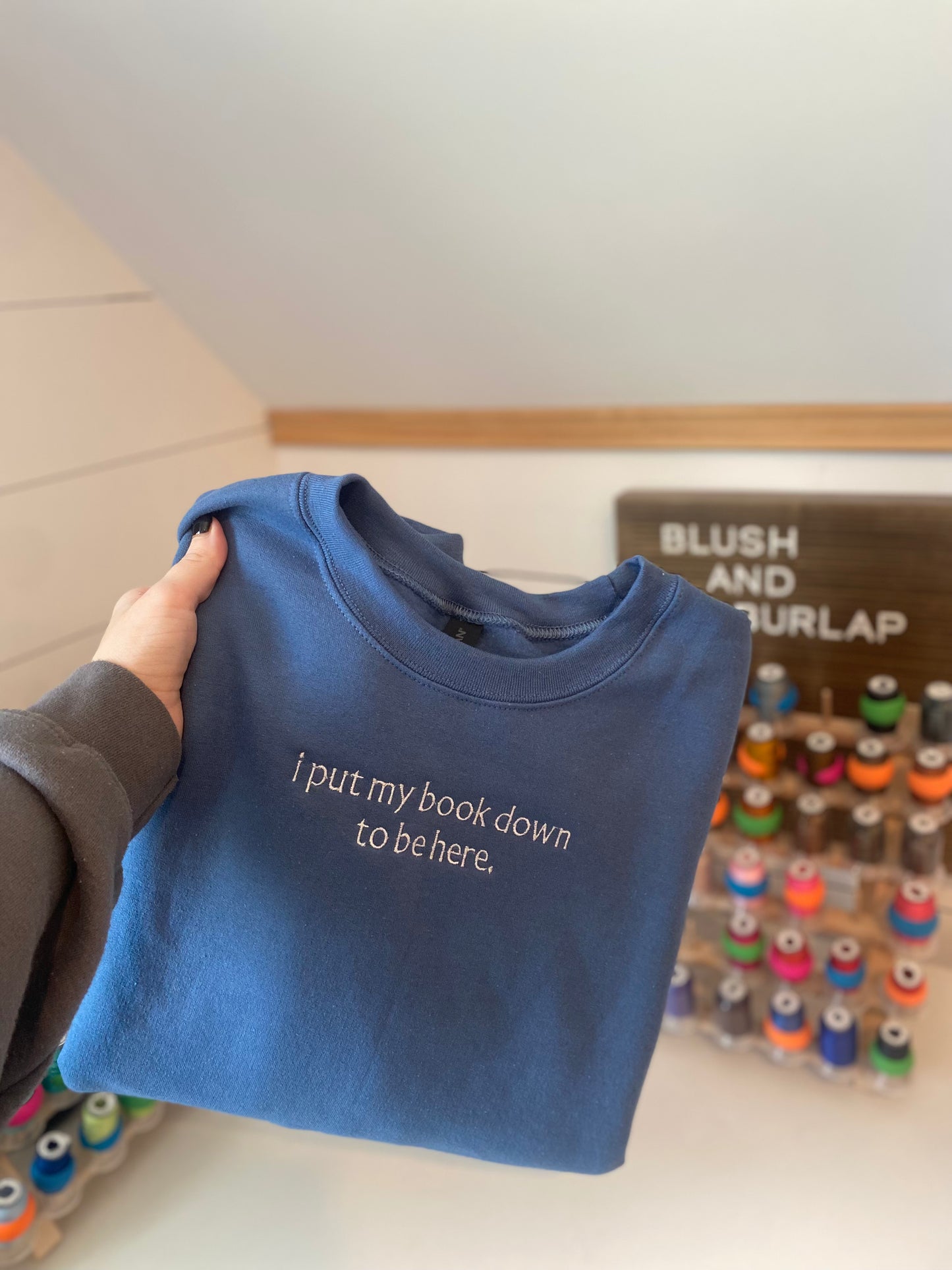 I Put My Book Down To Be Here