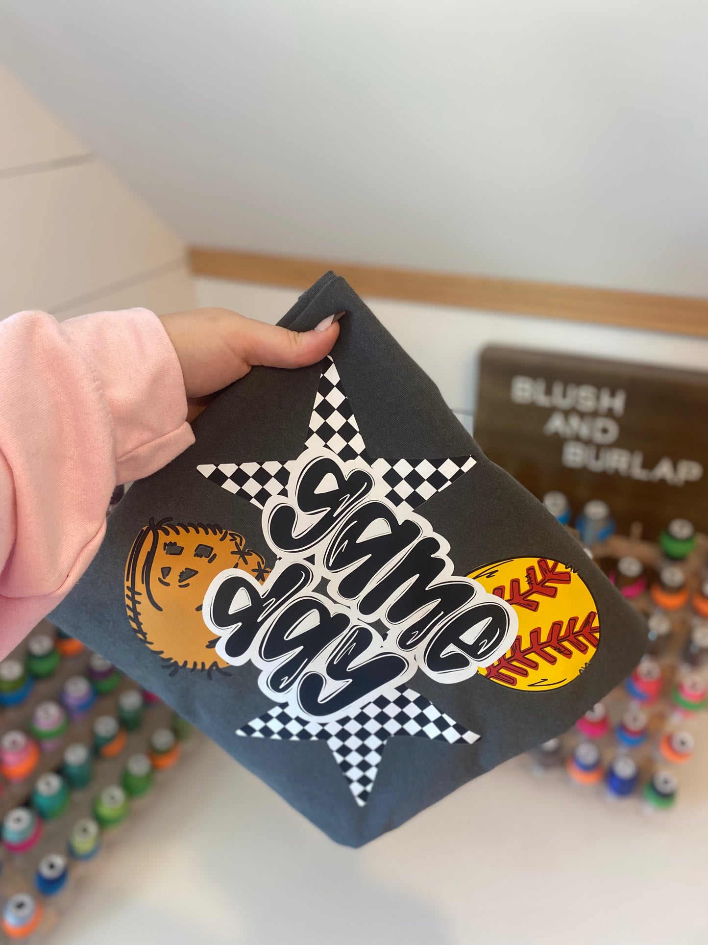 Game Day Checkered Stars