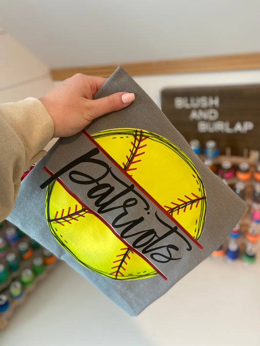 Softball Nameplate (customizable)