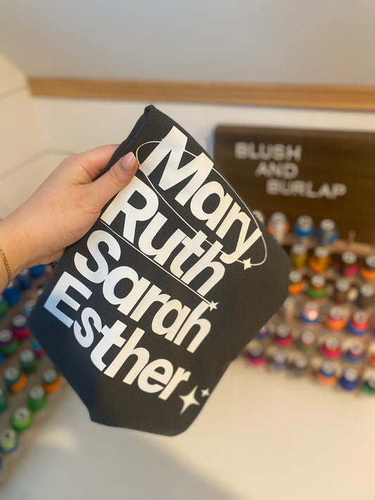 Mary Ruth Sarah Esther