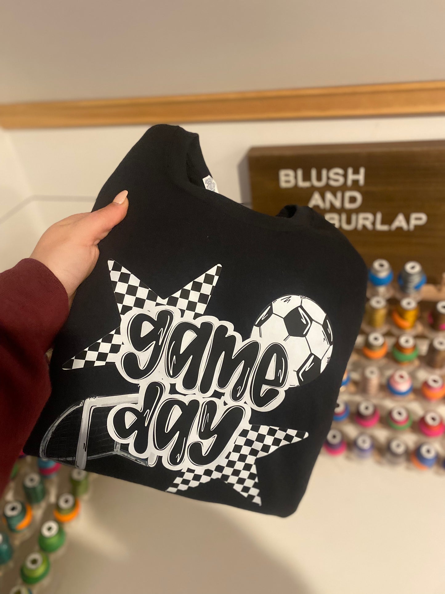 Game Day Checkered Stars