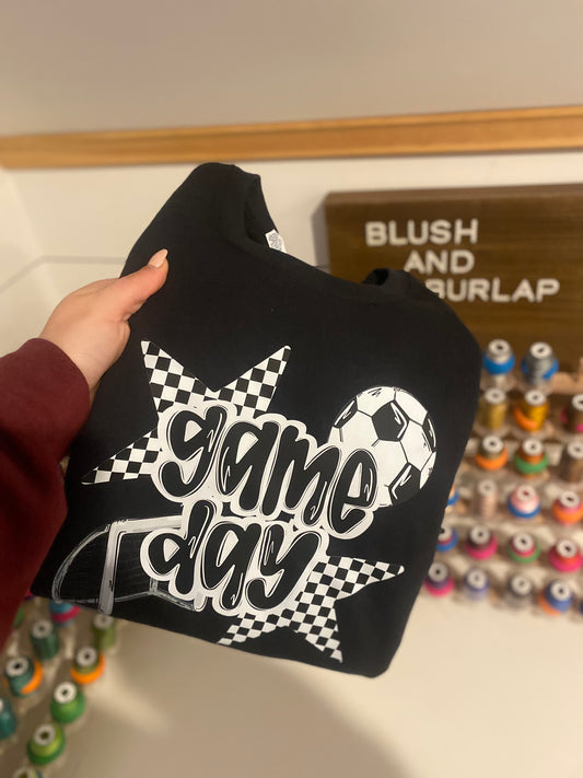Game Day Checkered Stars