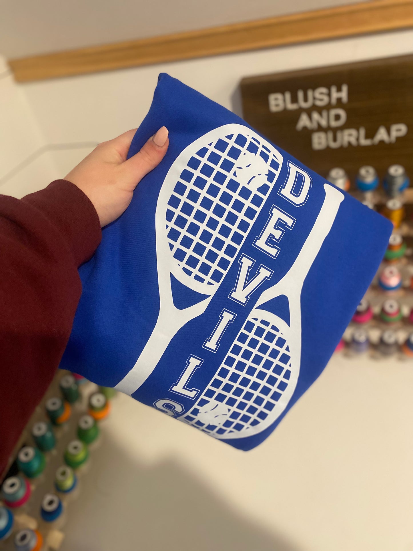 Tennis Racket Nameplate (custom)