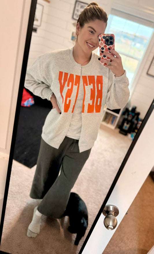 Custom Crewneck Cardigan