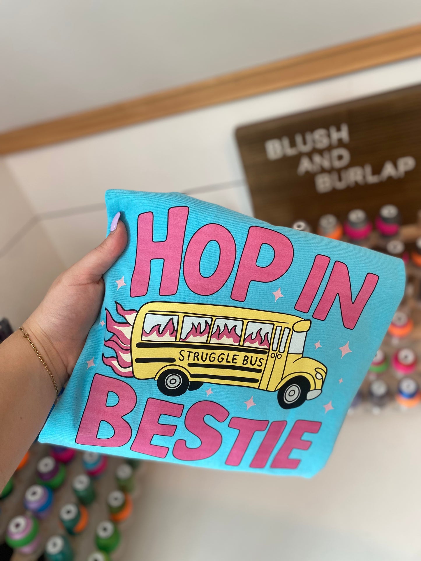 Hop in Bestie (struggle bus)