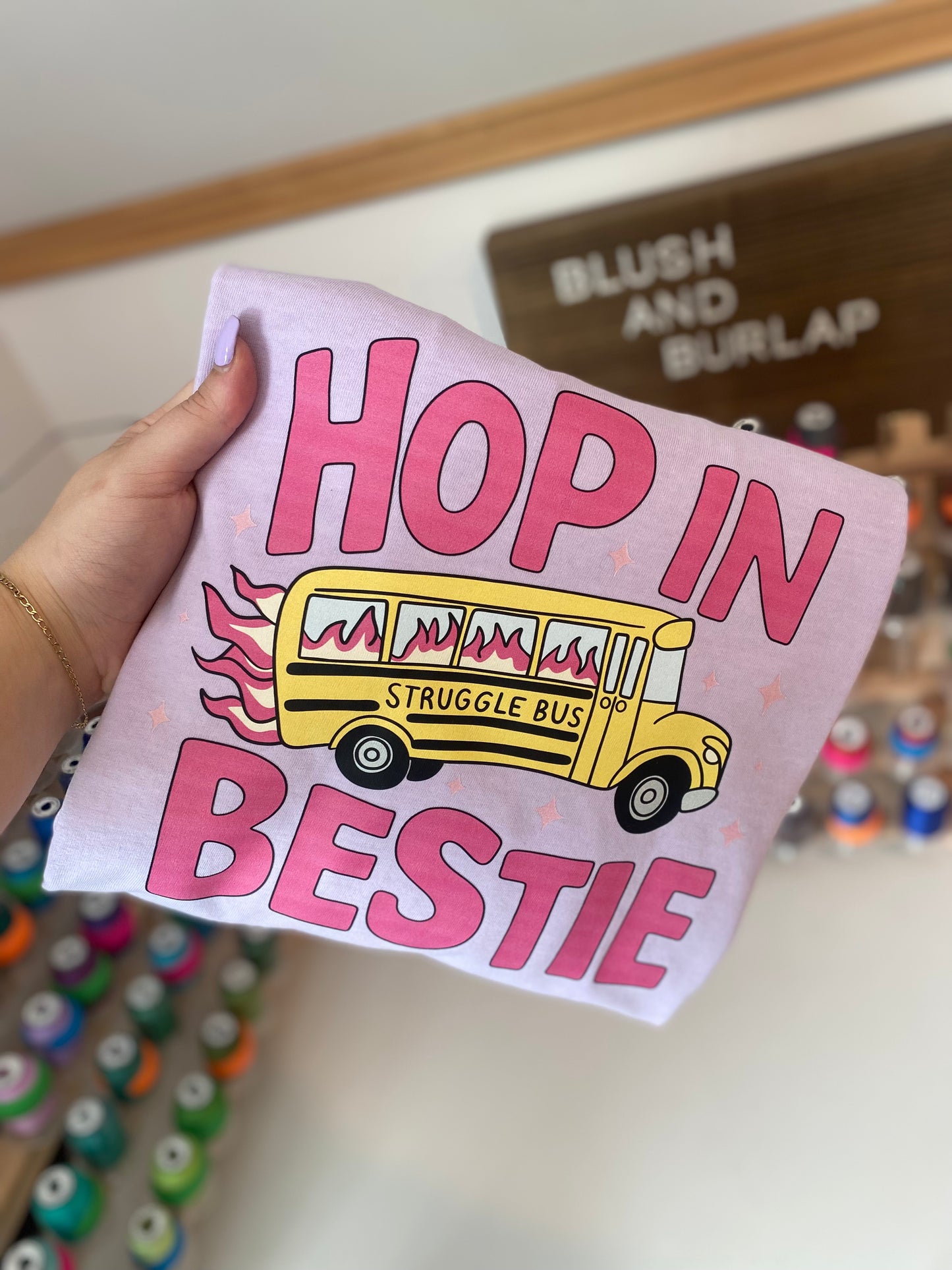 Hop in Bestie (struggle bus)