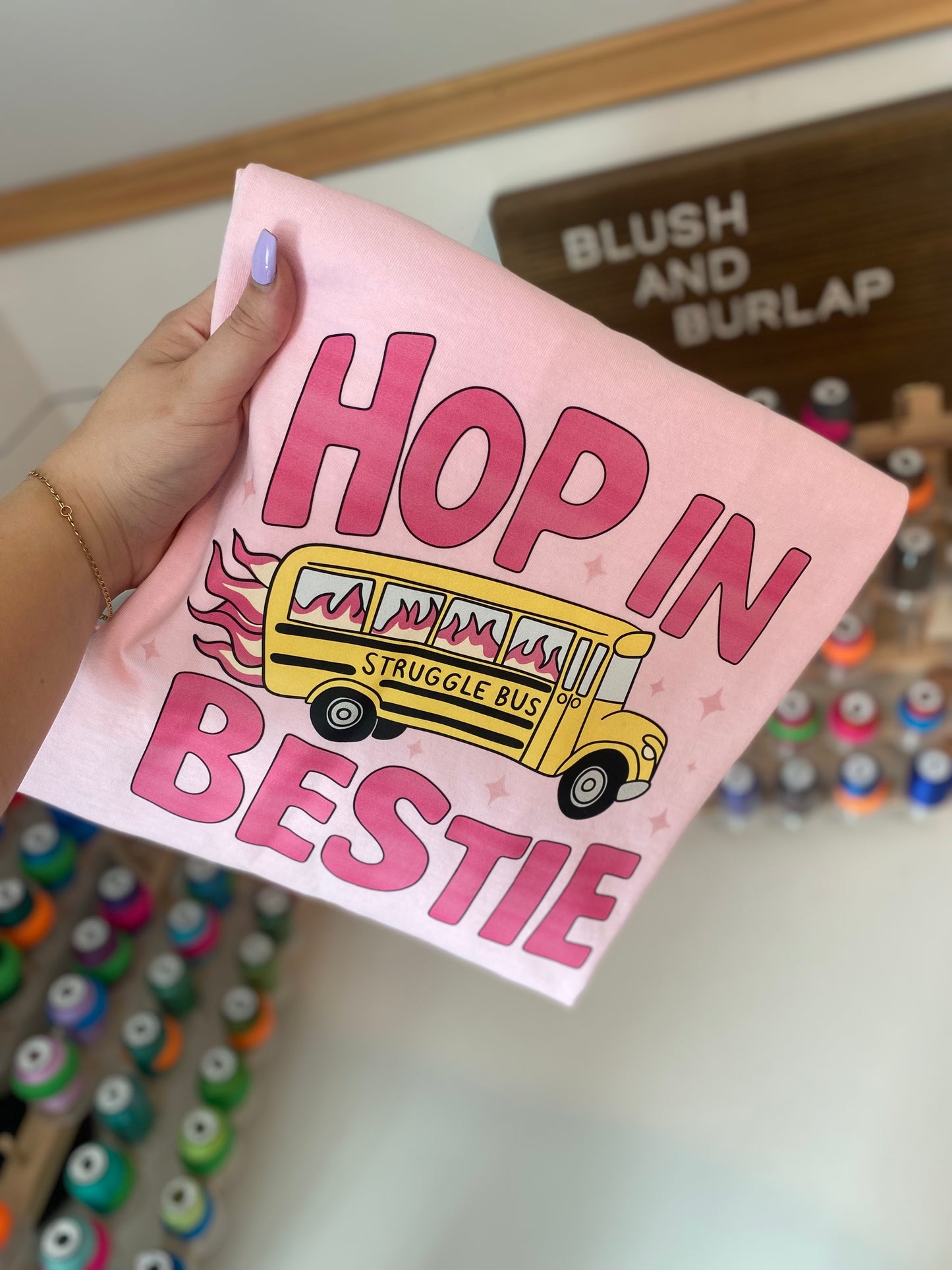 Hop in Bestie (struggle bus)