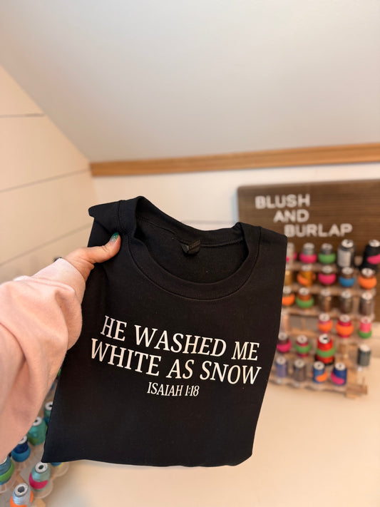 He Washed Me White As Snow