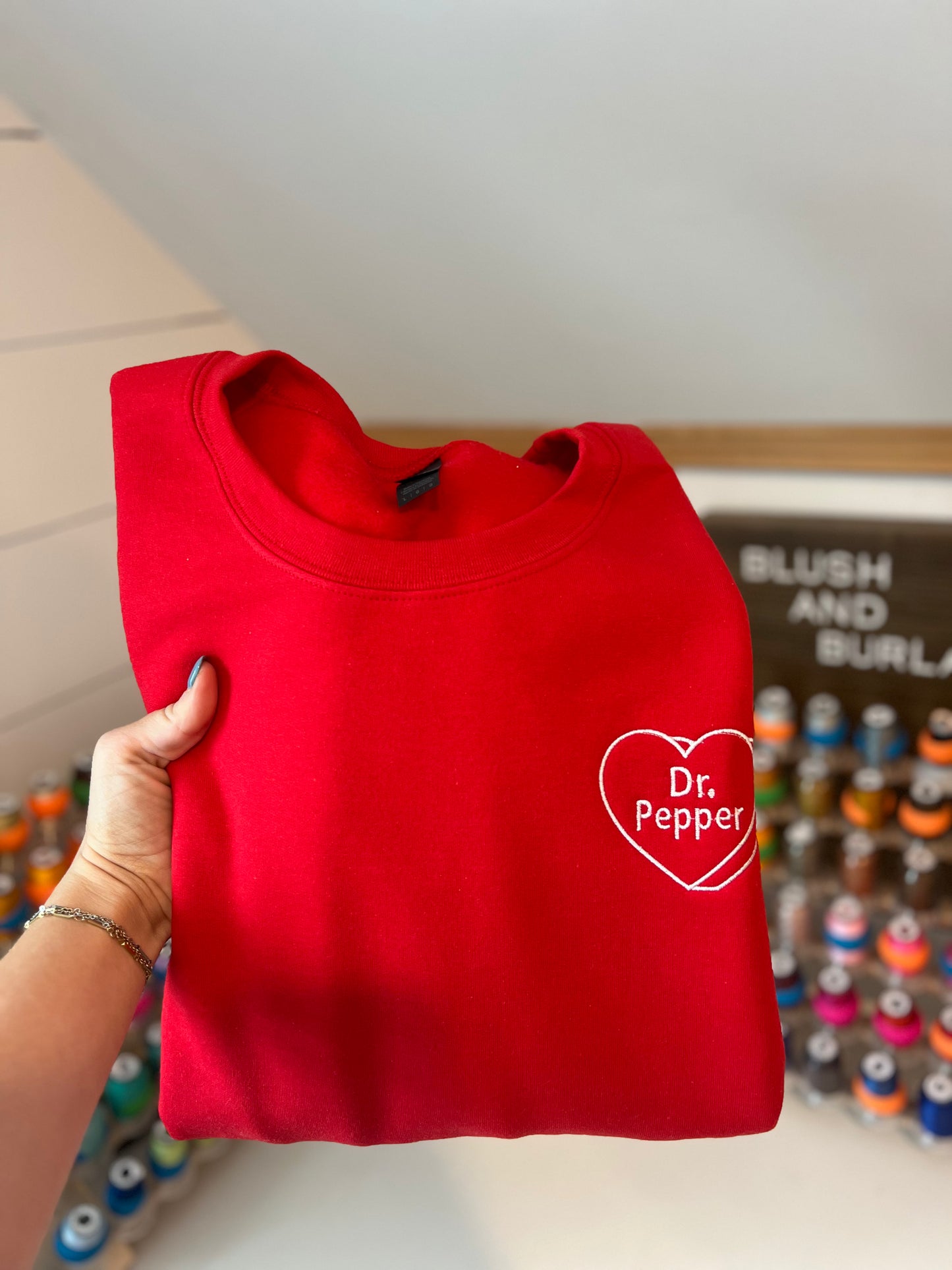 Custom Candy Heart Sweatshirt