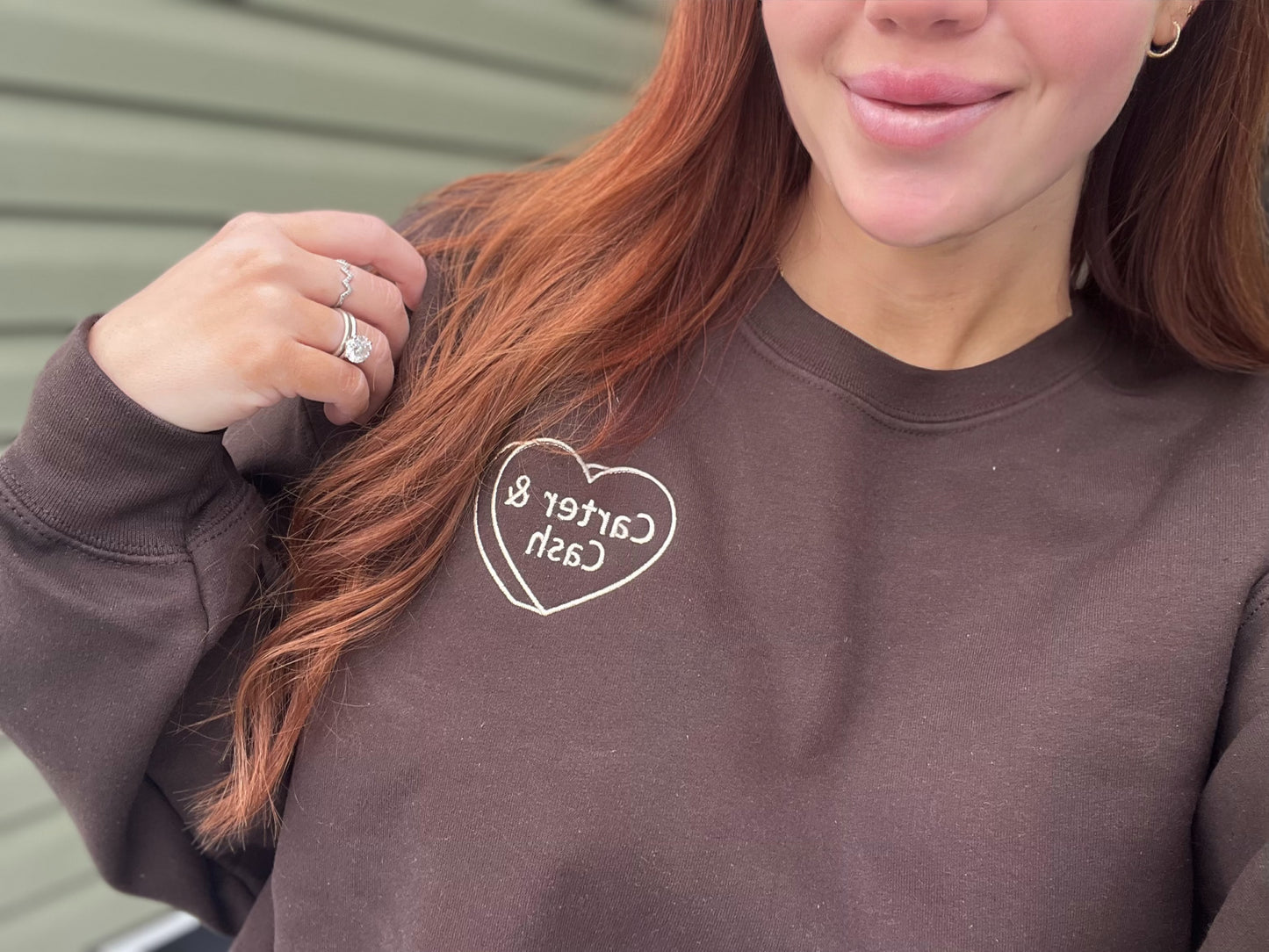 Custom Candy Heart Sweatshirt