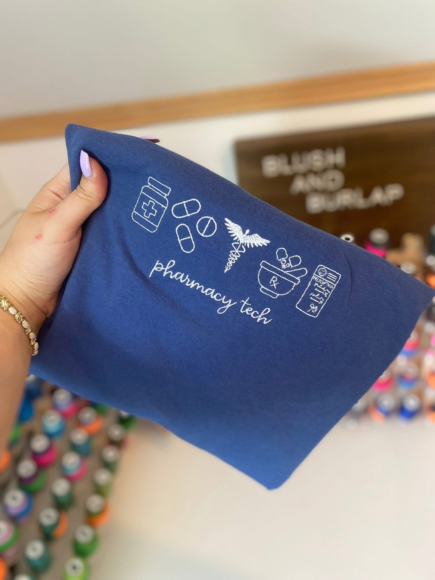 Pharmacy Tech Life Icons - Embroidered