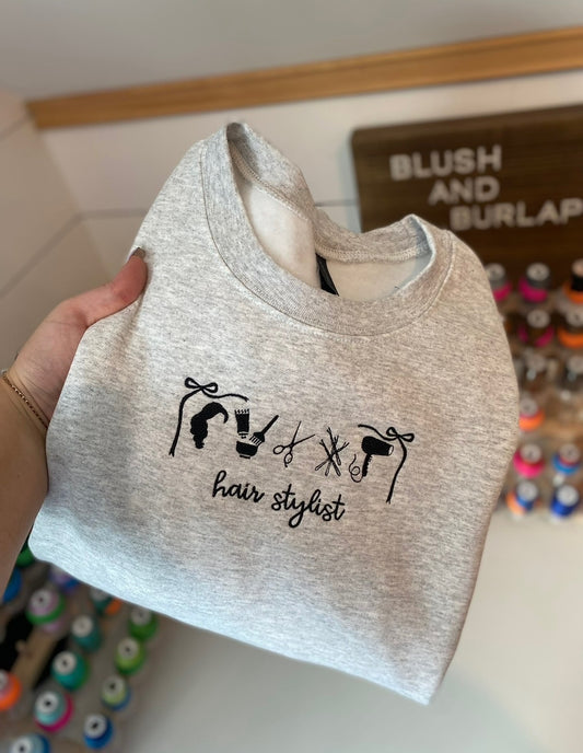 Hair Stylist Icons - Embroidered