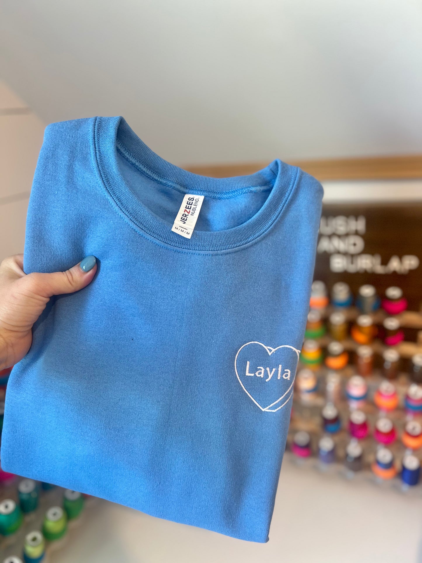 Custom Candy Heart Sweatshirt