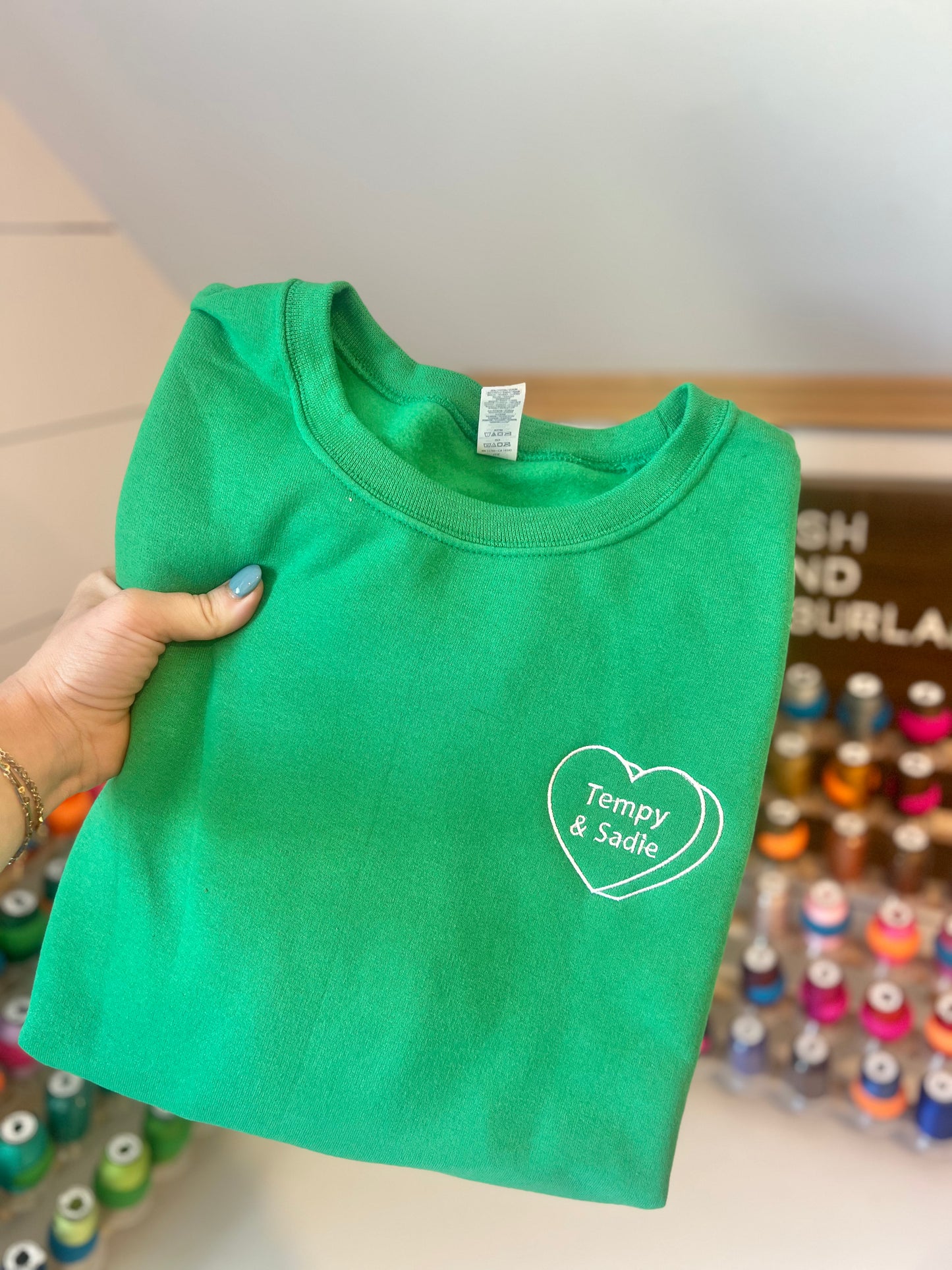 Custom Candy Heart Sweatshirt
