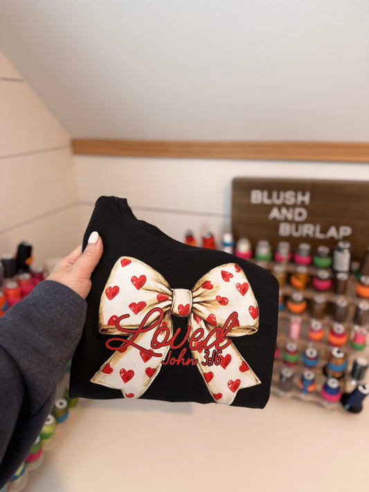 Loved Bow Hearts Coquette