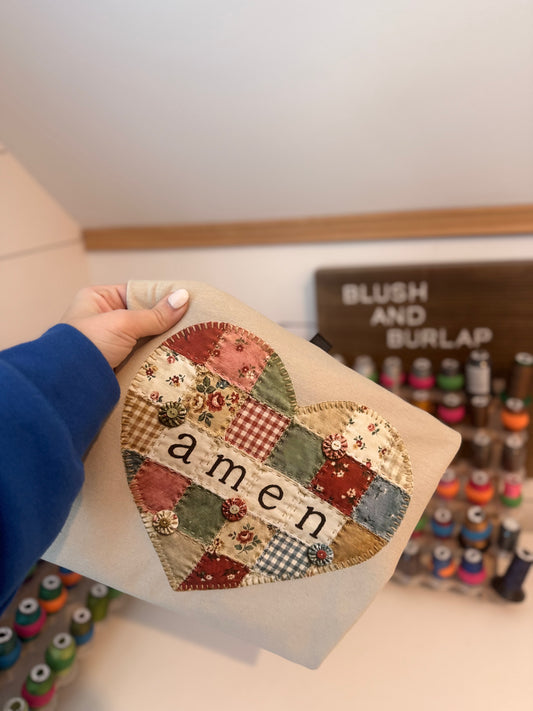 Amen Quilt Heart