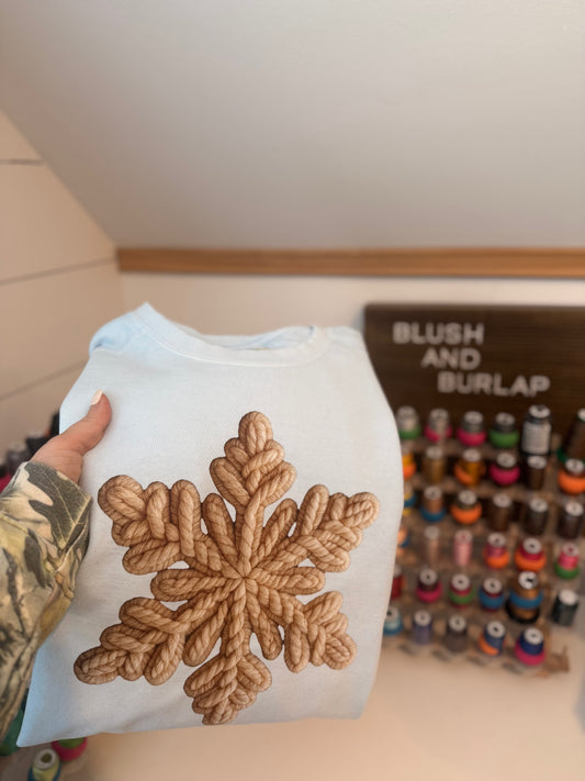 Faux Chenille Snowflake