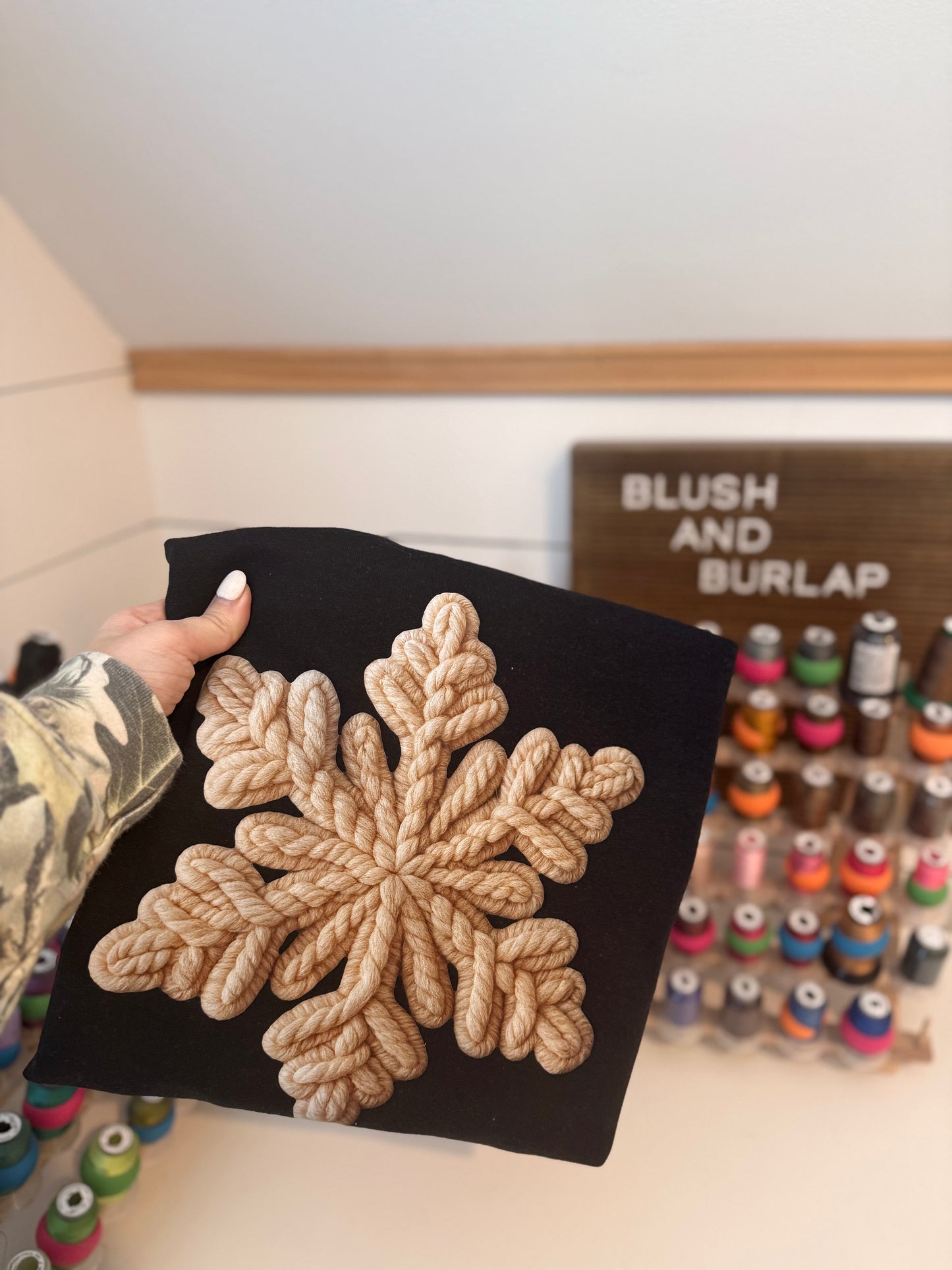 Faux Chenille Snowflake