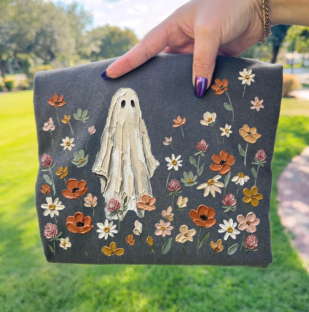 Ghost with Flowers